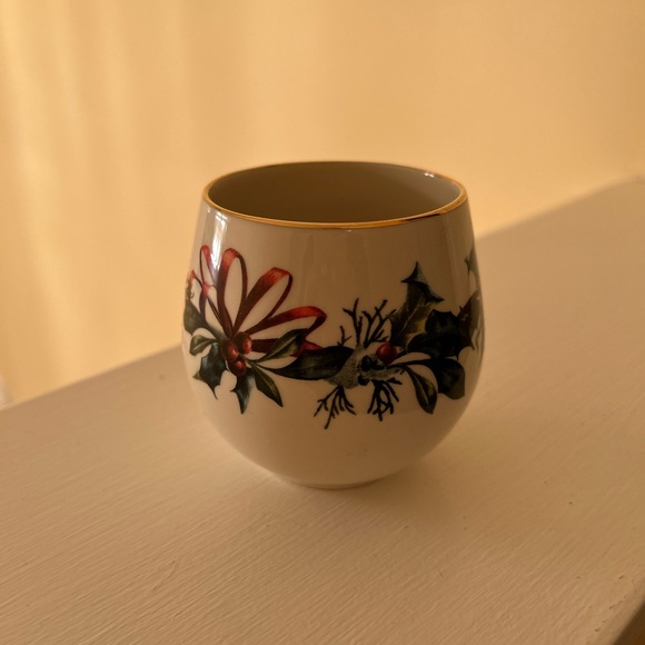 Lenox Other - Lenox Christmas Ceramic Bowl with Floral Design
